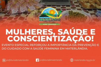 Materlândia promove ação em homenagem ao Dia da Mulher e à campanha Março Lilás